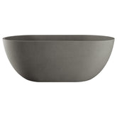 Jada Concrete Bath, Warm Grey